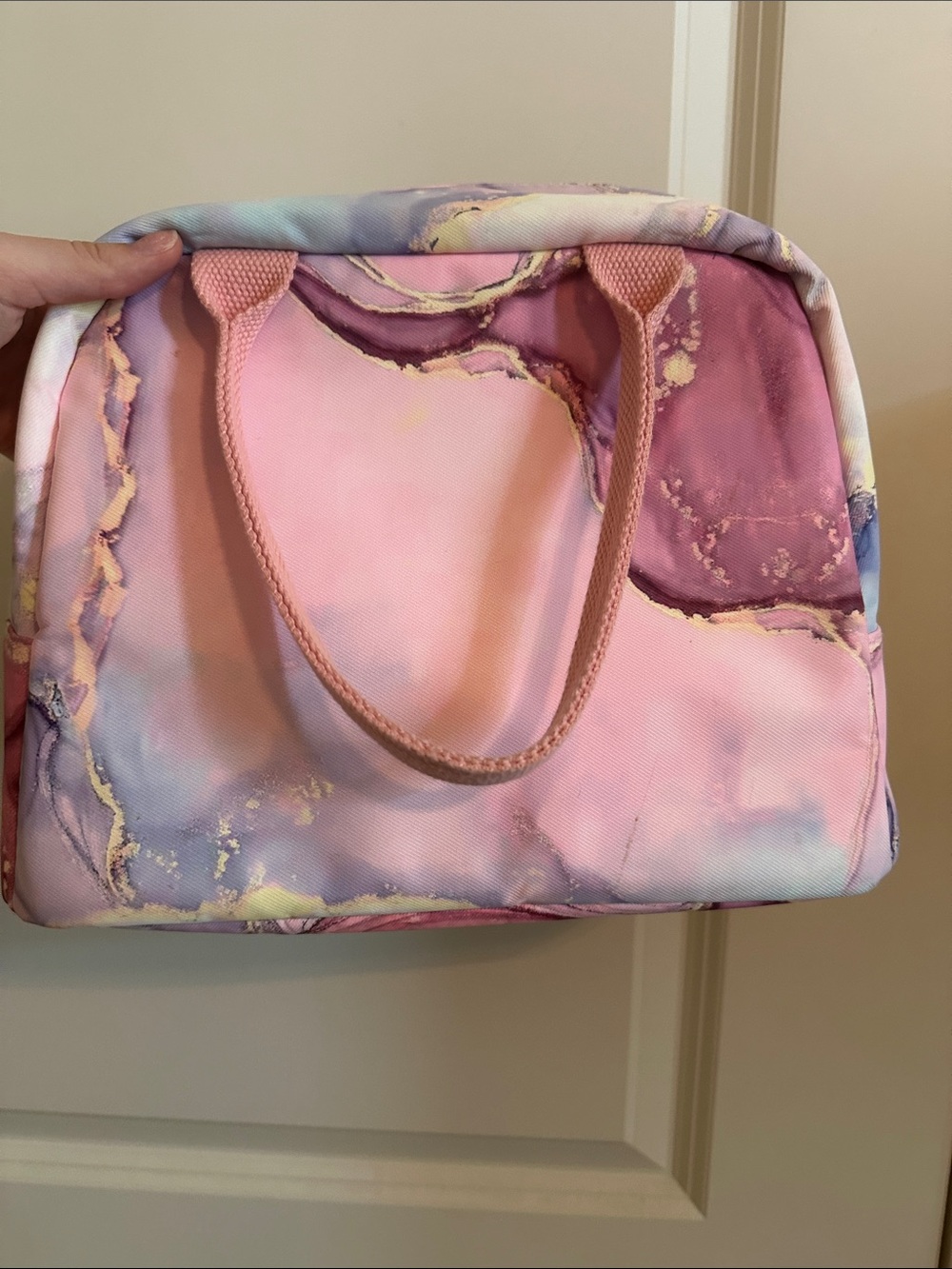 Pink Marble Mini Top-Handle Bag by - Picture 2 of 2